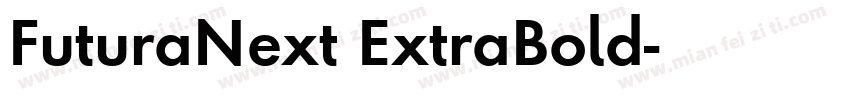 FuturaNext ExtraBold字体转换